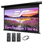Elite Screens TE120HW2 White Projection Screen