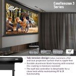 Elite Screens TE120HW2 White Projection Screen