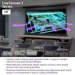 Elite Screens TE120HW2 White Projection Screen