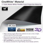 Elite Screens TE120HW2 White Projection Screen
