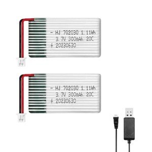 HAWK'S WORK 3.7V 300mAh Rechargeable Lipo Battery
