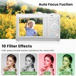 64MP Compact 4K Vlogging Camera with Zoom