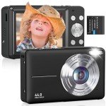CAMKORY 1080P 44MP Compact Vlogging Camera