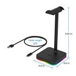 KAFRI RGB Wireless Charging Headphone Stand