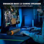Smalody 2-in-1 Bluetooth LED Computer Speakers