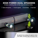 Smalody 2-in-1 Bluetooth LED Computer Speakers