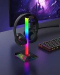 RGB Gaming Headphone Stand with USB Charger