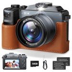 64MP 4K Vlogging Camera with Dual Lens & 18X Zoom