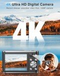 4K Autofocus Compact Digital Camera with Dual Lens