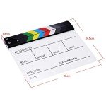 Acrylic Clapper Board for Film Production, 30x24CM