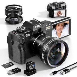 NBD 4K 48MP Vlogging Camera with Lenses