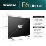 Hisense 50" 4K Smart TV with Dolby Vision