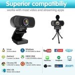 1080p HD Webcam with Stereo Mic for Streaming