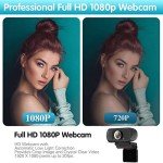 1080p HD Webcam with Stereo Mic for Streaming