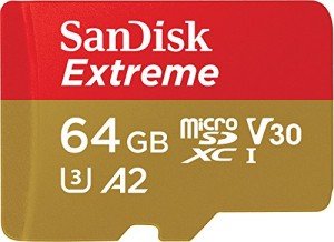 SanDisk 64GB Extreme microSDXC Card with Adapter