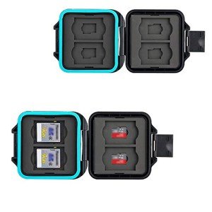 JJC Slim Water-Resistant Memory Card Case for 8 Cards