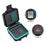 JJC Slim Water-Resistant Memory Card Case for 8 Cards