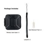 JJC Slim Water-Resistant Memory Card Case for 8 Cards