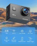 WOLFANG GA100 4K Waterproof Action Camera Bundle