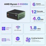 Trycoo WO-4 Mini PC with Ryzen 5 and 16GB RAM