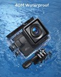 WOLFANG GA100 4K Waterproof Action Camera Bundle