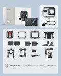 WOLFANG GA100 4K Waterproof Action Camera Bundle