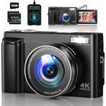 4K 48MP Autofocus Vlogging Camera with 32G Card