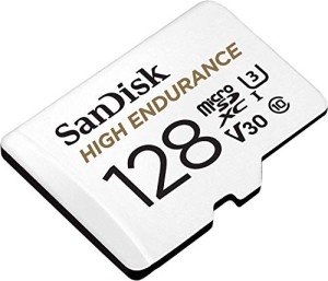 SanDisk 128GB High Endurance microSDXC Card with Adapter