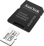 SanDisk 128GB High Endurance microSDXC Card with Adapter