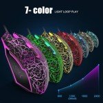 VGUARD RGB Wired Gaming Mouse with Programmable Buttons