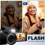 48MP 5K Vlogging Camera with WiFi & Lens