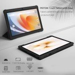 PRITOM 7-Inch Android 13 Tablet with Case