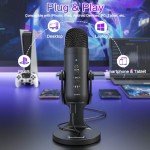ZealSound USB Condenser Microphone for PC and Gaming