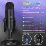 ZealSound USB Condenser Microphone for PC and Gaming