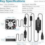 GDSTIME 2-Pack 40mm USB Quiet Fans