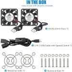 GDSTIME 2-Pack 40mm USB Quiet Fans