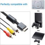 TENINYU 6FT RCA Audio Video Cable for Consoles