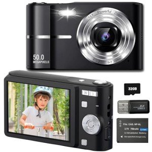 1080P Compact Digital Camera for Kids 6-16