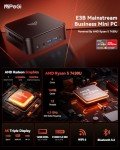 NiPoGi E3B Mini PC with Ryzen 5, 16GB RAM