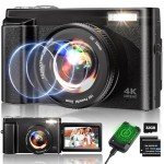 48MP 4K Autofocus Vlogging Camera with Flip Screen
