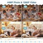Compact 44MP FHD 1080P Vlogging Camera with Zoom