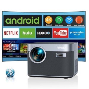 4K Smart Projector with Netflix and Bluetooth