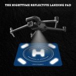 Reflective 20" Drone Landing Pad for Night Use