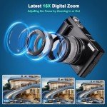 48MP 4K Autofocus Vlogging Camera with Flip Screen