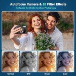 48MP 4K Autofocus Vlogging Camera with Flip Screen