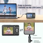 Compact 44MP FHD 1080P Vlogging Camera with Zoom