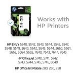 HP 62 Ink Cartridges - Black (2 Pack)