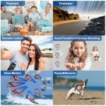 4K Vlogging Camcorder with Wireless Microphone and Accessories
