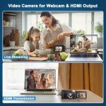 48MP 4K Autofocus Vlogging Camera with Flip Screen