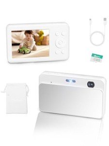 MUTRAIN Slide Open 1080P Android Camera, White